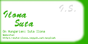 ilona suta business card